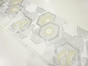 アンティーク　亀甲に菊桐・花模様織出し袋帯（材料）